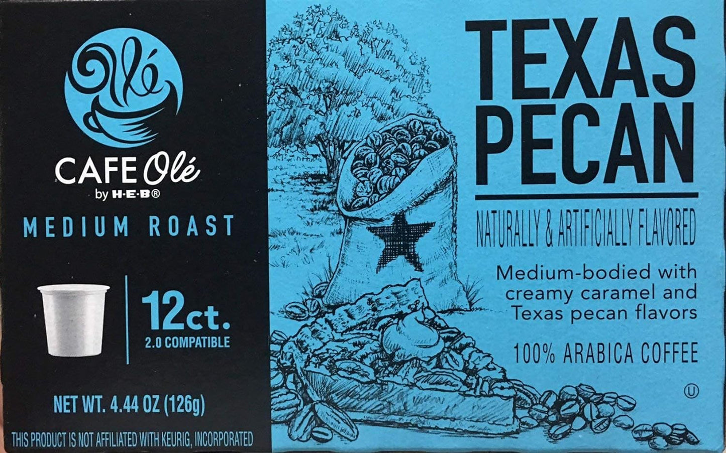 H.E.B.-Texas-Pecan-12-Count-ONE-BOX---SET-OF-2-----1989