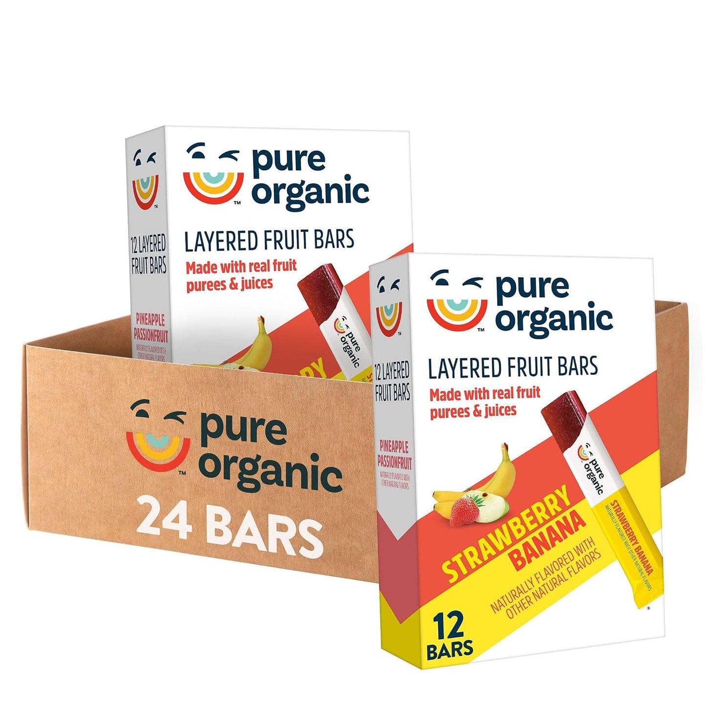 Pure-Organic-Layered-Fruit-Bars,-Gluten-Free,-Vegan-Fruit-Snacks,-Strawberry--Banana-(2-Boxes,-Bars)-2069