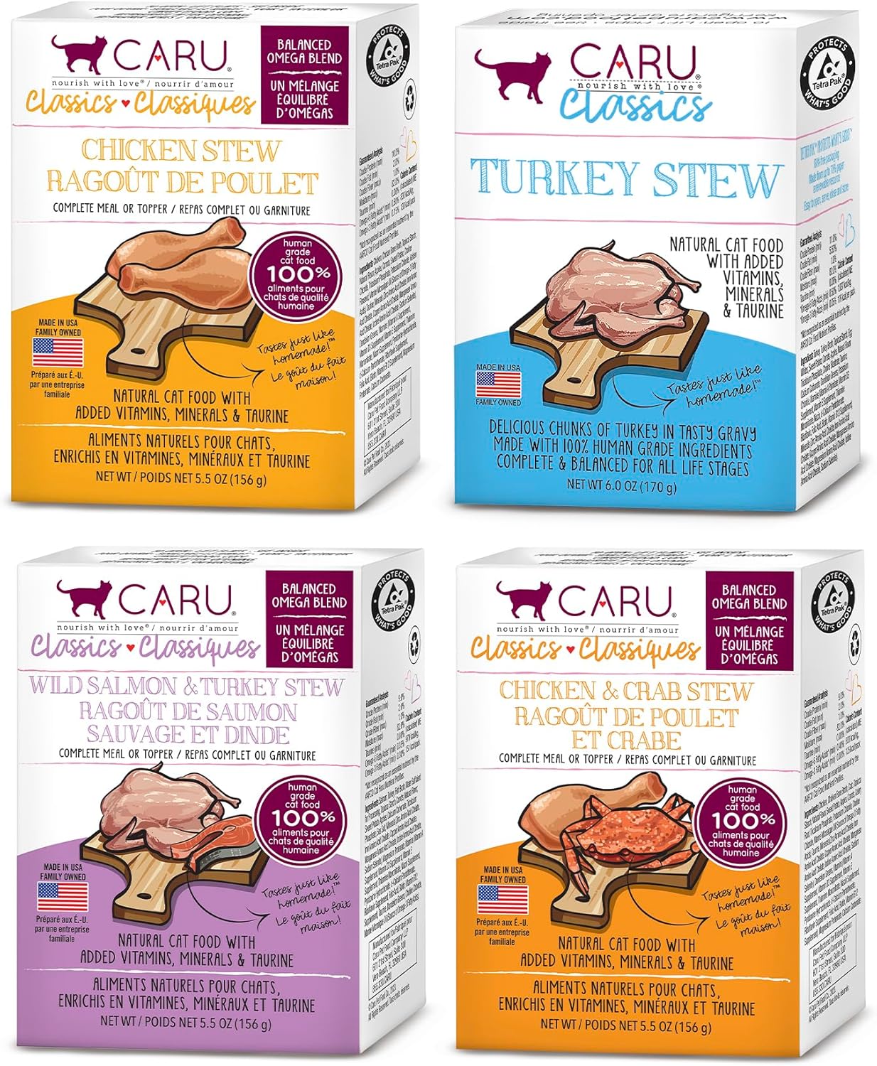 Caru---Classics-Stew-for-Cats-Variety-Pack---Salmon-&-Chicken,-Chicken-Crab640