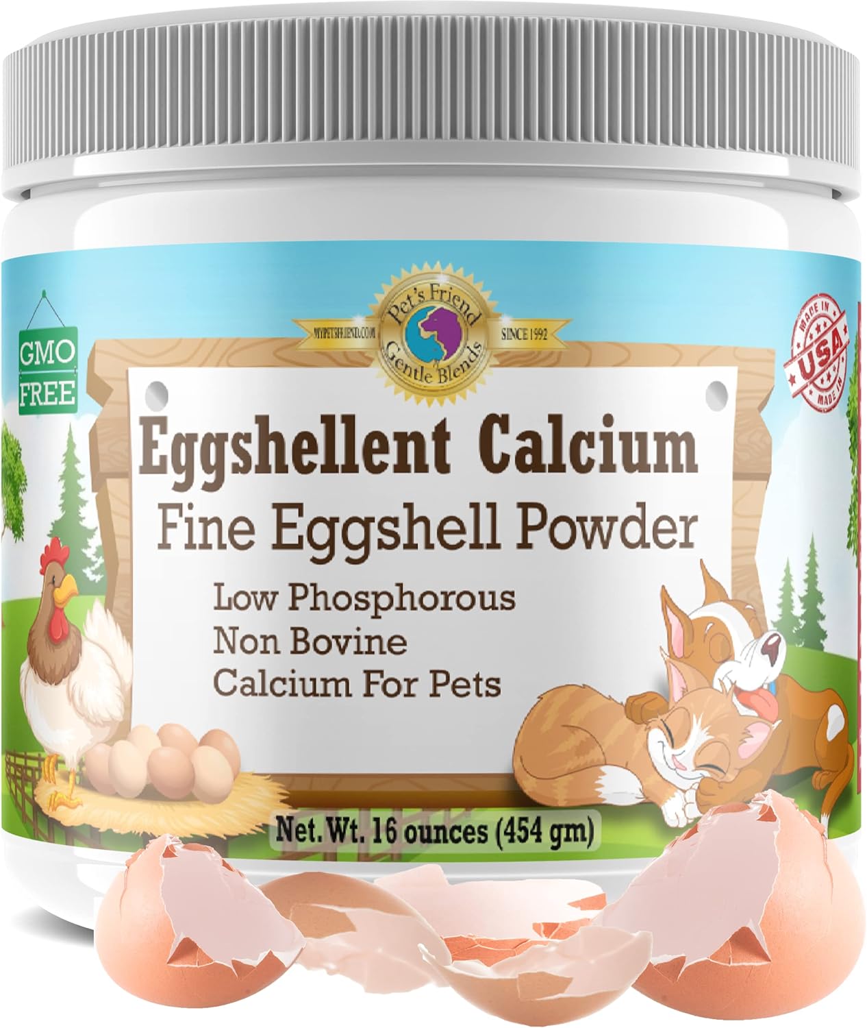 Calcium-for-Dogs-and-Cats---Fine-Eggshell-Powder---Strong-&-196