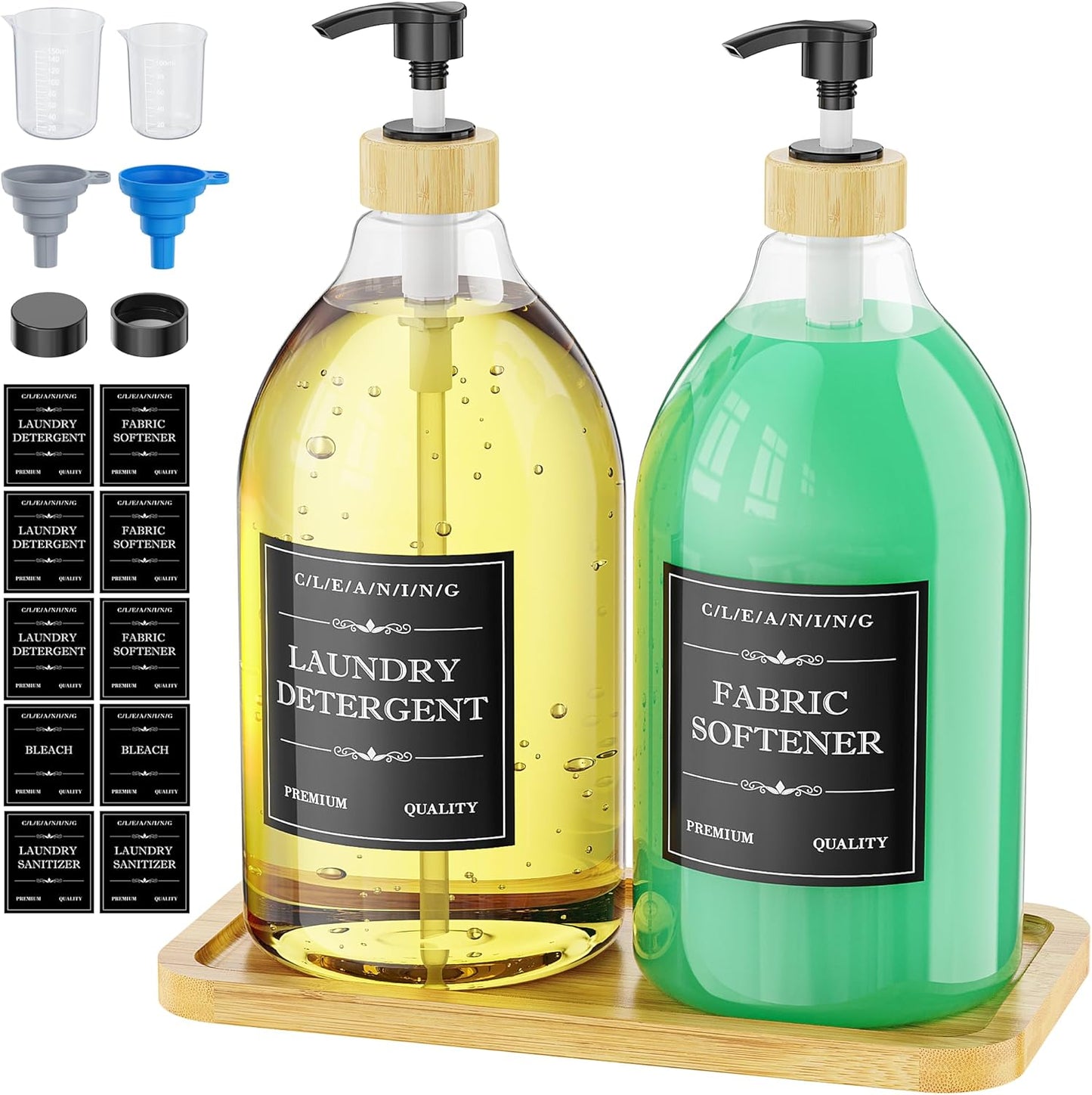 Moforoco-Liquid-Laundry-Detergent-Dispenser-with-Bamboo-Tray,-2-Pack-64-Oz-813