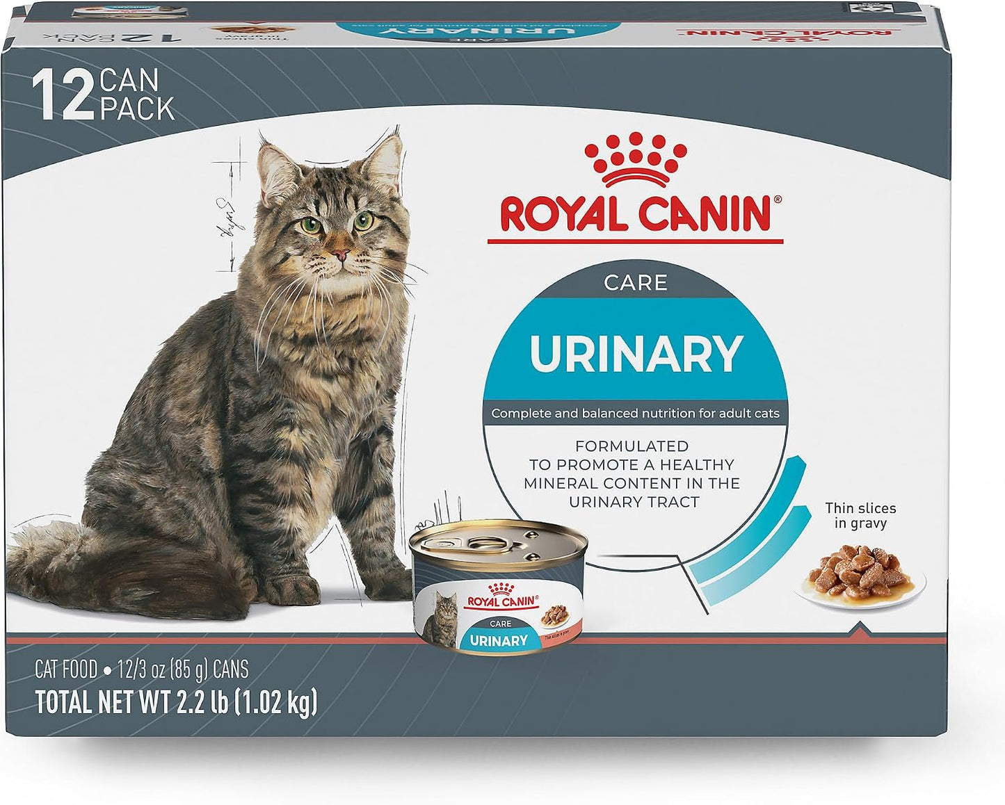 Royal-Canin-Cat-Food,-Urinary-Care,-Thin-Slices-in-Gravy,-3-oz,-12-1838