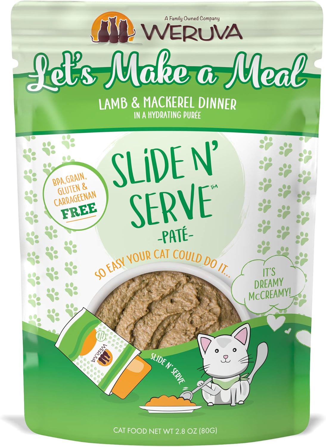 Weruva-Wet-Cat-Food,-Lets-Make-a-Meal-with-Lamb-and-Pate,-Slide-Serve358