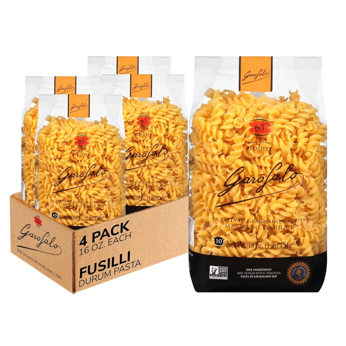 Garofalo---Premium-Durum-Wheat-Semolina-Fusilli-Pasta,-Italian-Bronze-Drawn,-576