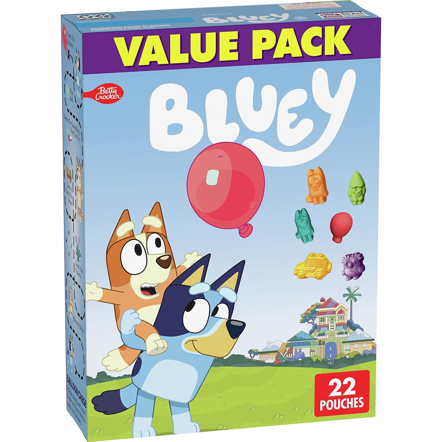 Betty-Crocker-Bluey-Fruit-Flavored-Snacks,-Treat-Pouches,-2979