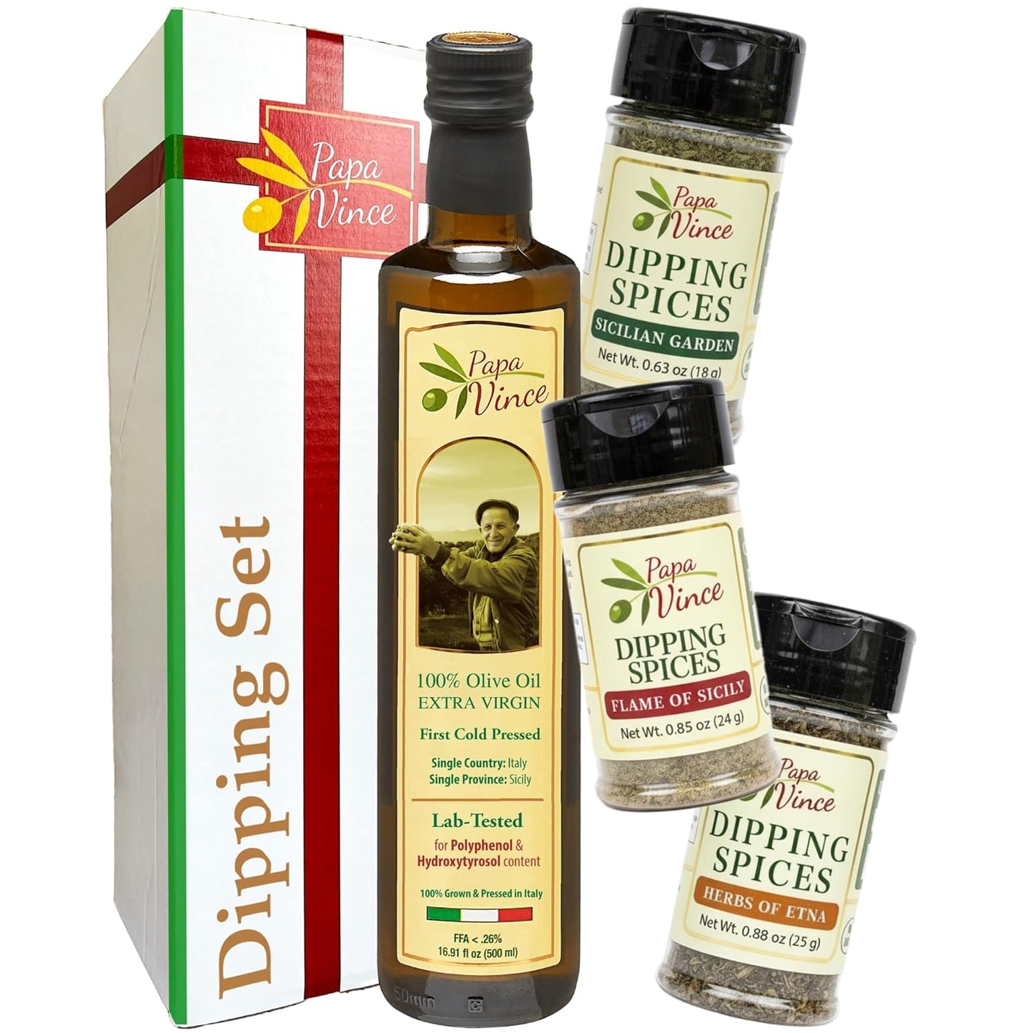 Papa-Vince-Bread-Dipping-Gift-Set-–-Italian-Extra-Virgin-Olive-Oil-3-Spices-575