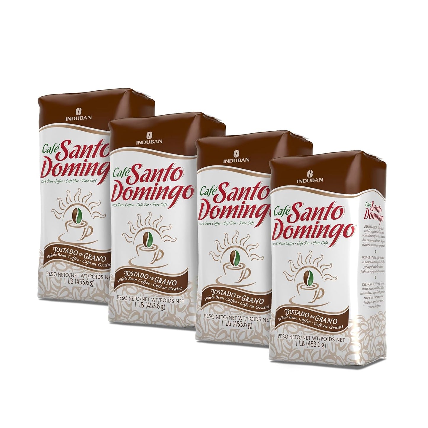 Café-Santo-Domingo,-16-oz-Bag,-Whole-Bean-Coffee,-Medium-Roast---Product-2441