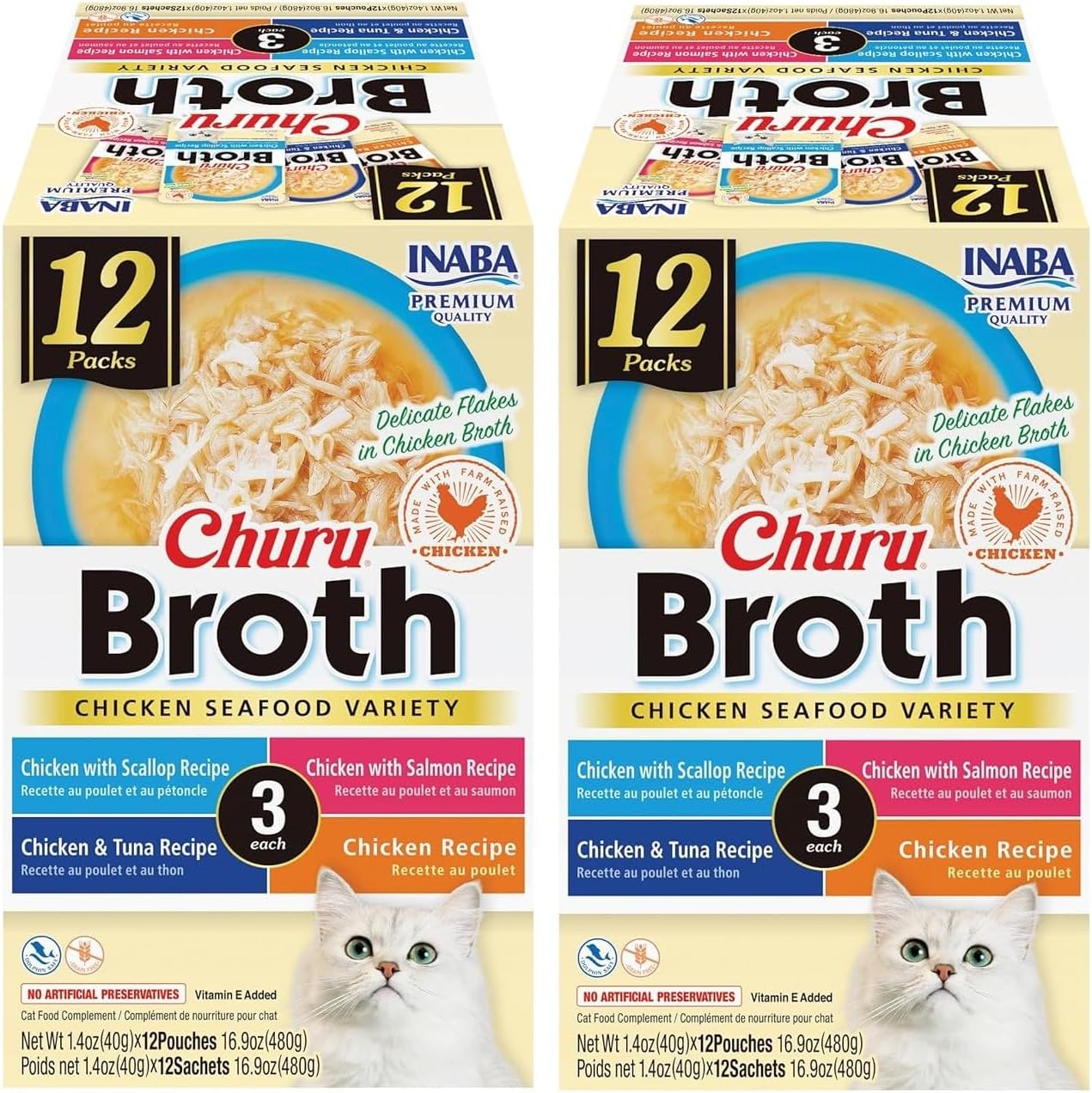 INABA-Churu-Broth-for-Cats,-Creamy-Broth-with-Shredded-Chicken-Side-Pouch,-Ounces-Pouch,467