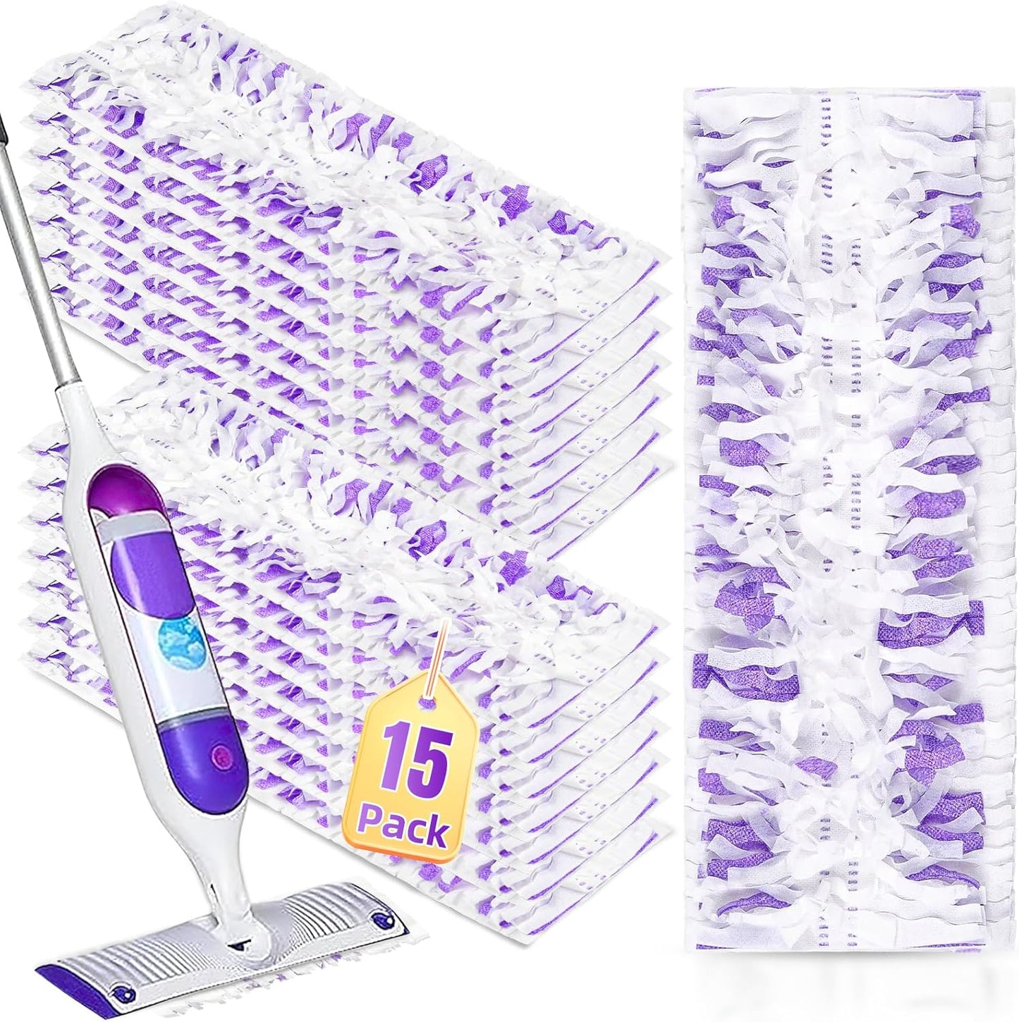 15-Pack-Disposable-Moping-Pads-Refills-for-Power-Mop-Multi-Surface-3784