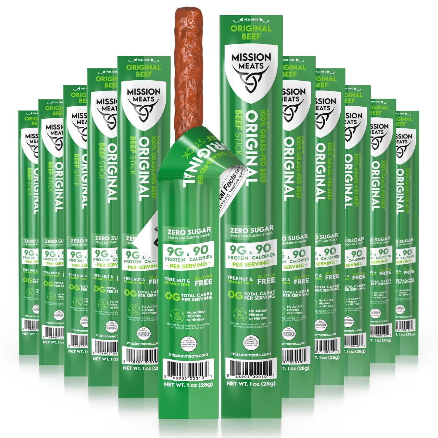 Mission-Meats-Beef-Sticks,-Grass-Fed,-Zero-Sugar,-Paleo,-Original-1oz,--12ct-|-High-Meat-732