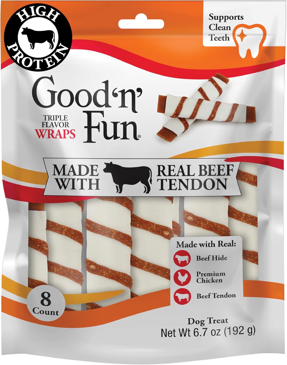 GOOD-'N'-FUN-Triple-Flavor-Wraps-with-Beef-Tendon-Chews,-High-Protein-Treat-2260