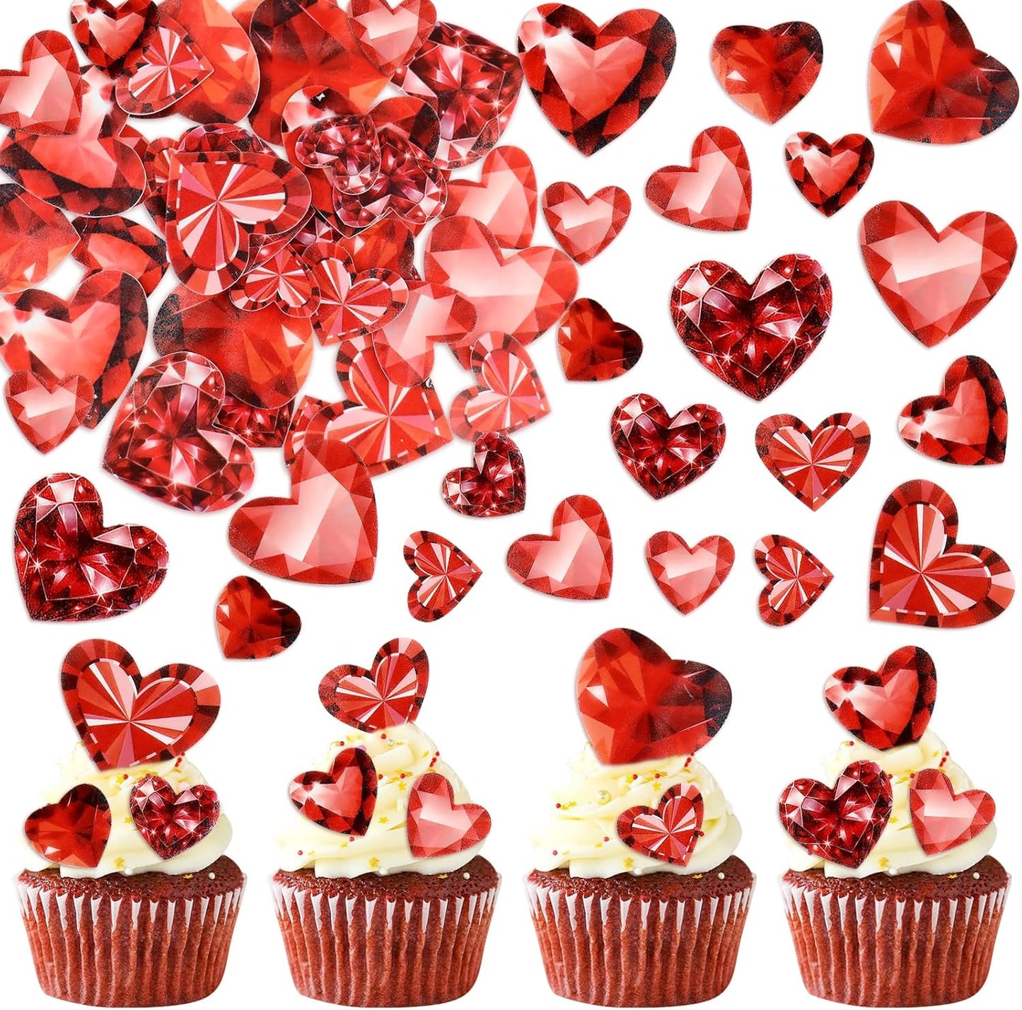 45PCS-Edible-Happy-Valentines-Day-Cupcake-Toppers-Red-Heart-Cupcake-Picks-Love-be-You-686