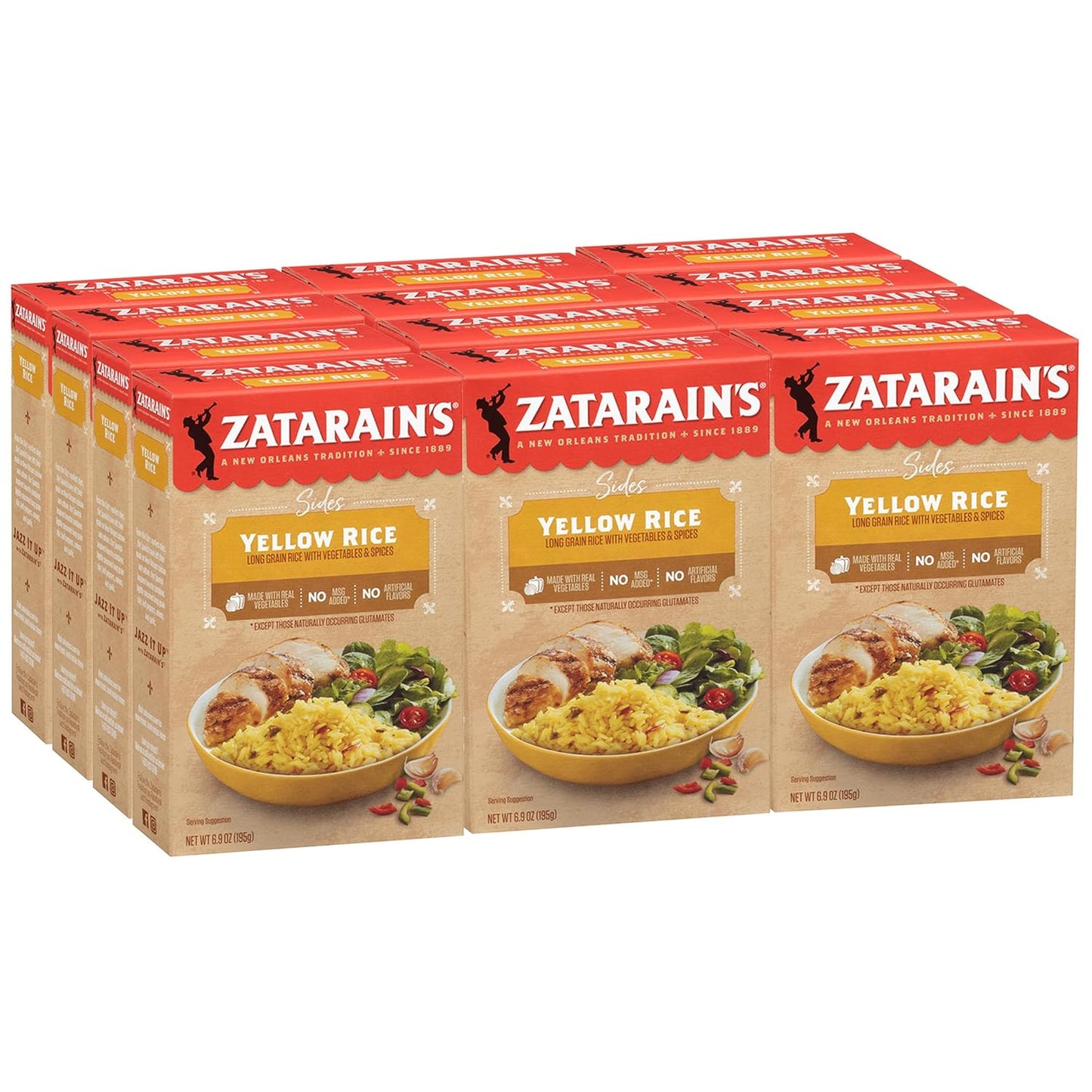 Zatarain's-Yellow-Rice,-6.9-oz-(Pack-1275