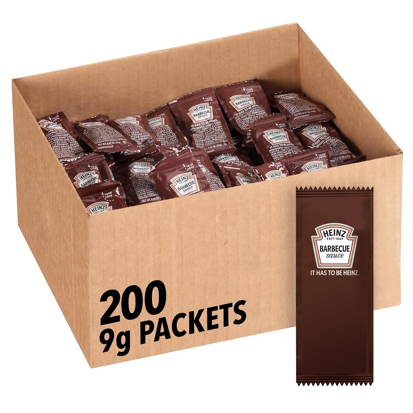 Heinz-BBQ-Sauce-Single-Serve-Packet-(0.4-oz-Packets,-Pack-of-200)-1180