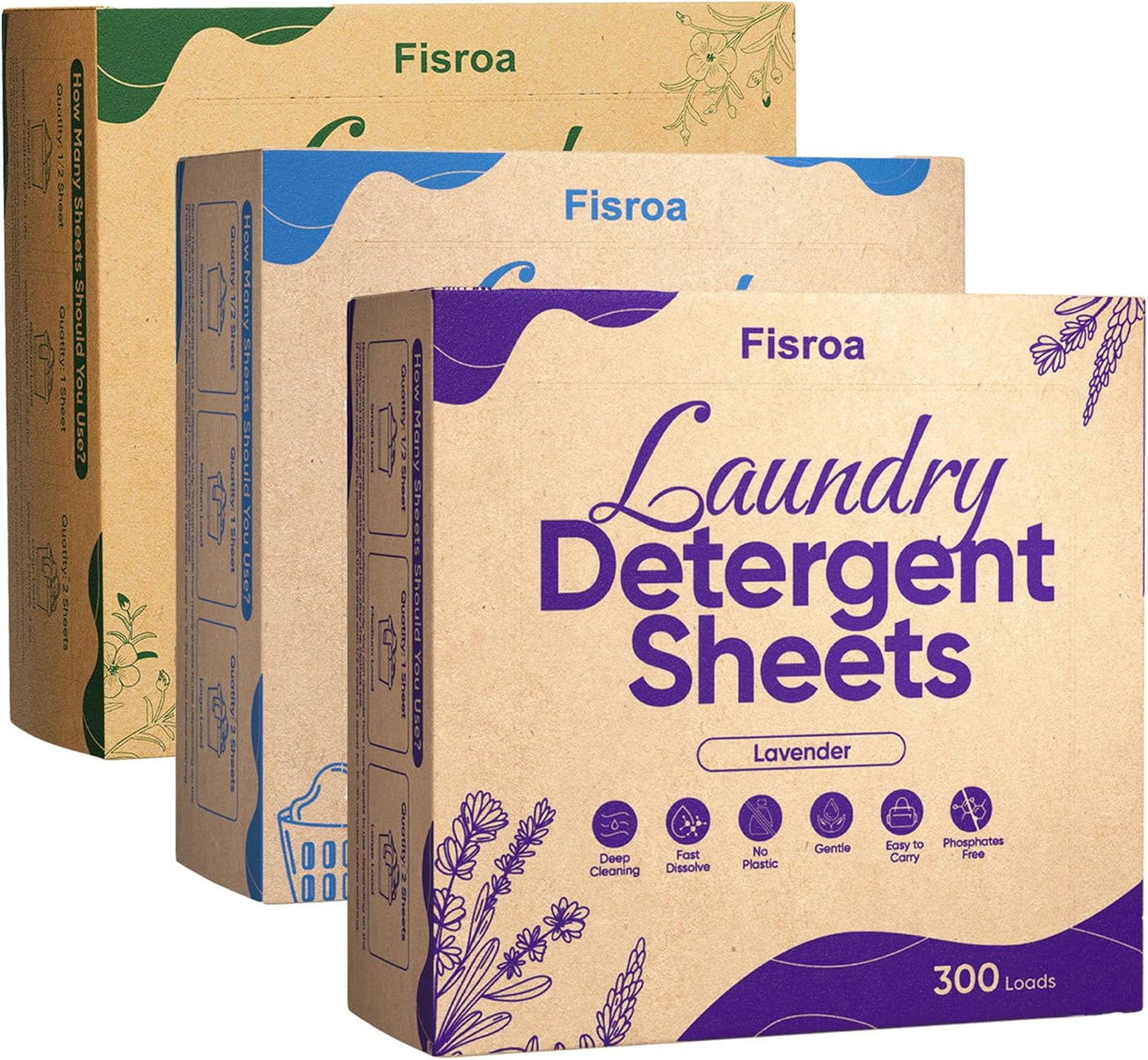 Laundry-Detergent-Sheets-Travel-Eco-friendly-300-Loads-Fisroa-Clothes-Washing-581