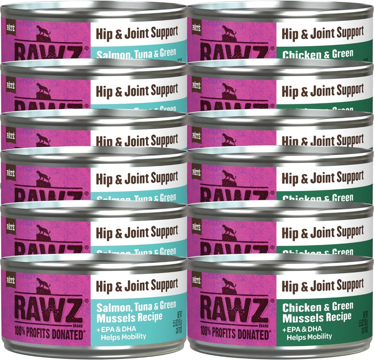 Rawz-Natural-Premium-Pate-Canned-Food-for-Cats-+-EPA,DHA-for-&-Support-Pack346
