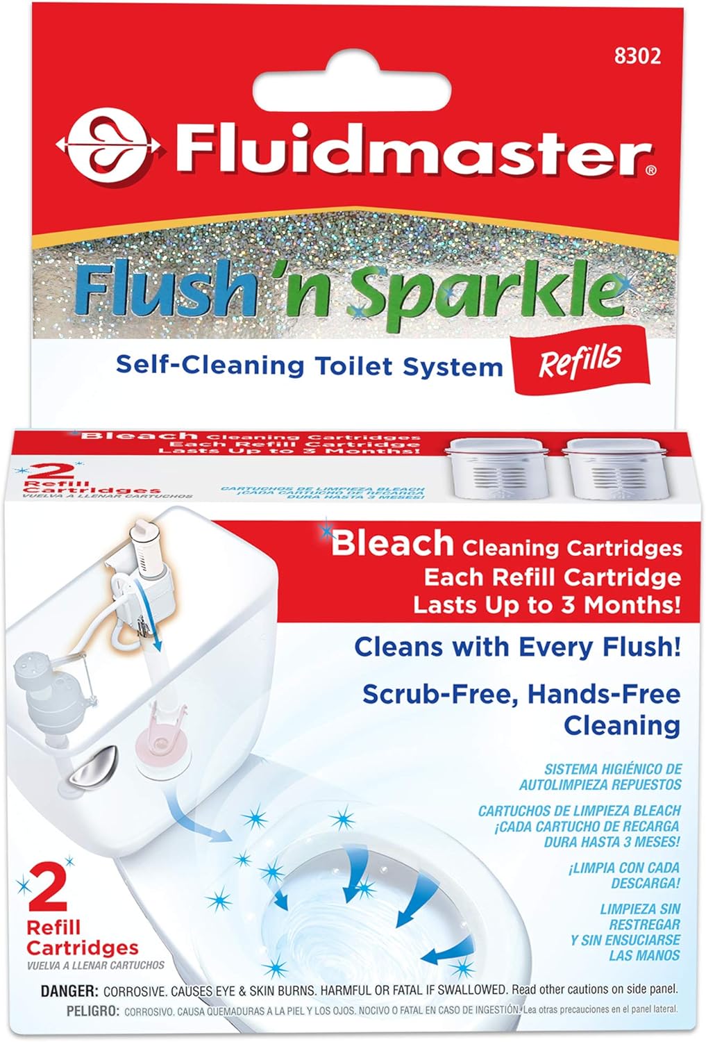 Fluidmaster-8302P8-Flush-'n-Sparkle-Automatic-Toilet-Bowl-Cleaning-System-Refills,-Bleach-2-Pack-----1703