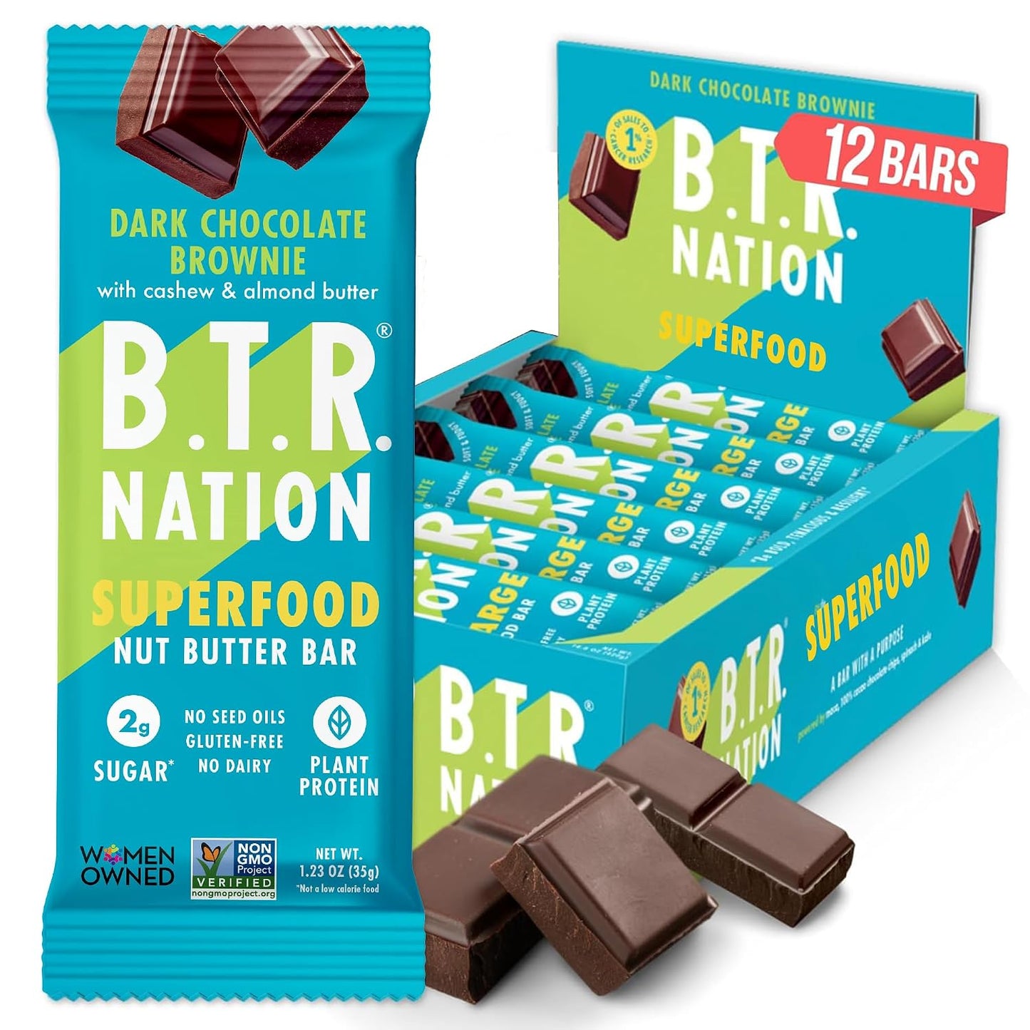 B.T.R-Nation---Superfood-Protein-Bar-Dark-Chocolate---Vegan----12-Bars-|-Bars,-783