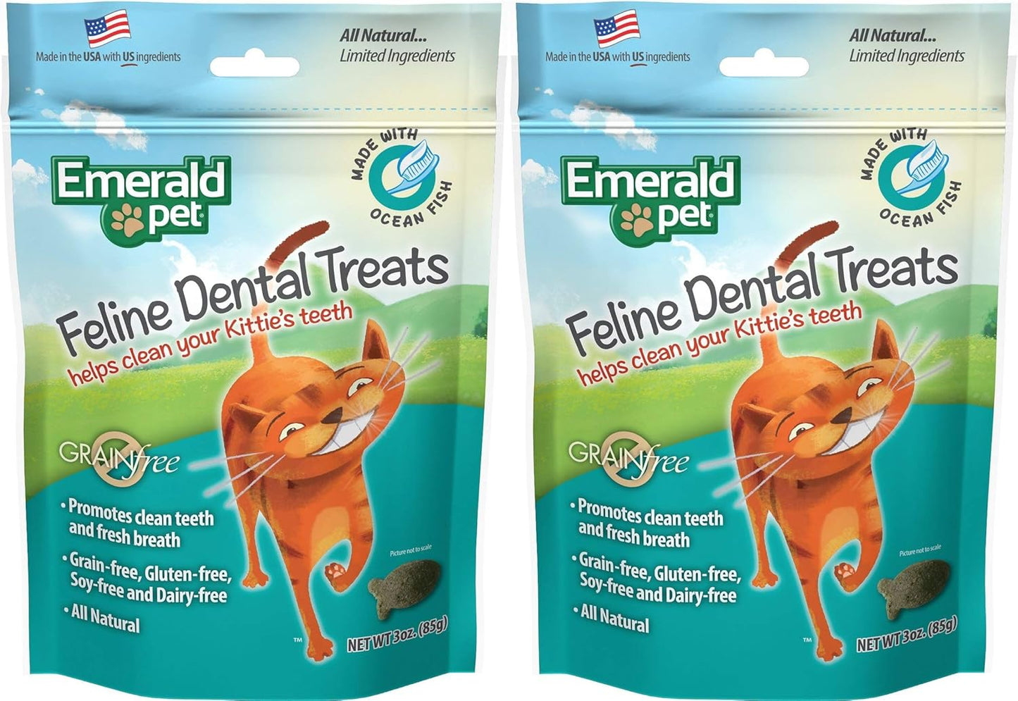 Emerald-Pet-2-Pack-of-Feline-Dental-Treats-Cats,-3