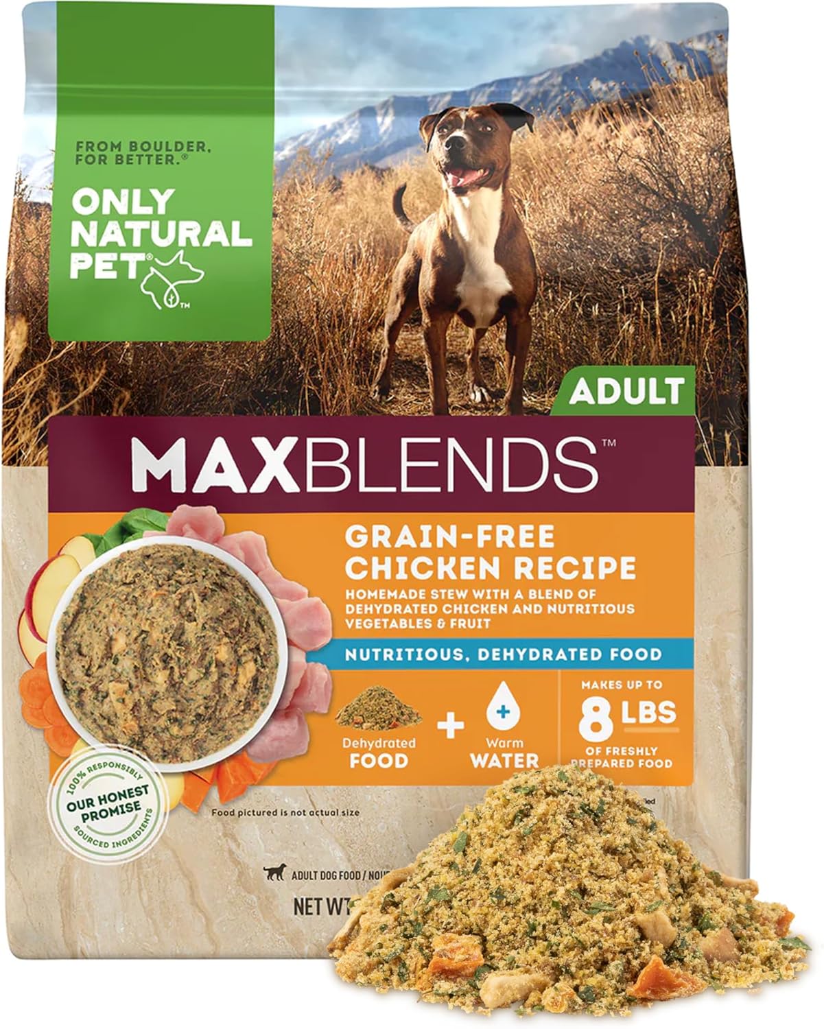 Only-Natural-Pet-MaxBlends-Grain-Free-Chicken-Recipe-Dehydrated-Dog-Food-Formula---357