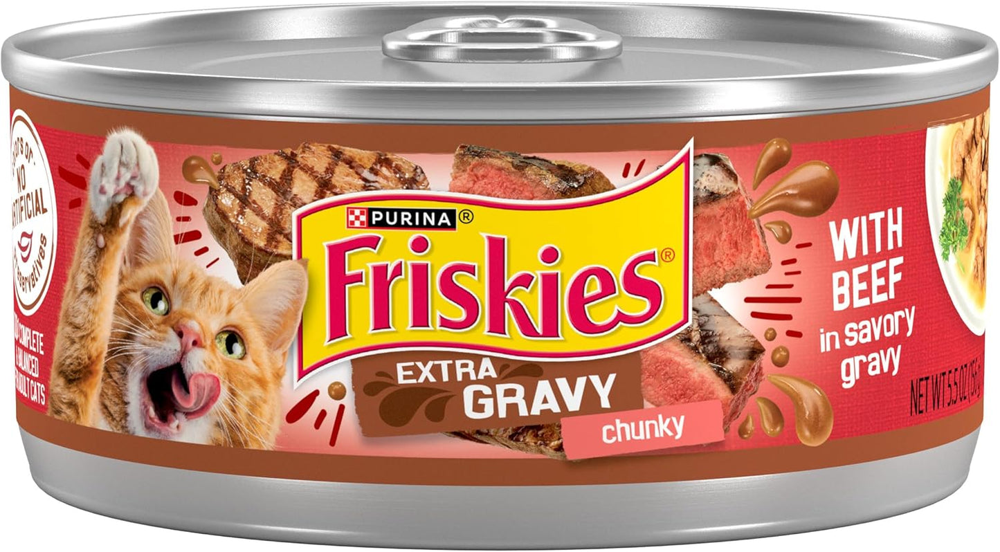 Purina-Friskies-Extra-Gravy-Wet-Cat-Food-Chunky-With-Beef-in-Gravy-(Pack-24)1522