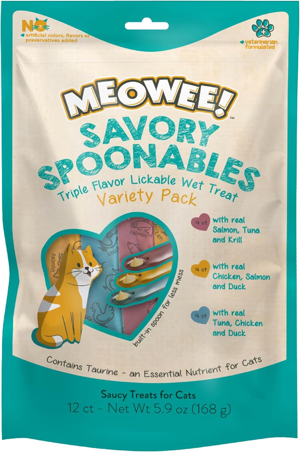 MEOWEE!-Savory-Spoonables-Variety-Pack,-12-Count-Tube,-Triple-Flavor-Squeezable-Lickable-Wet-Treats-382