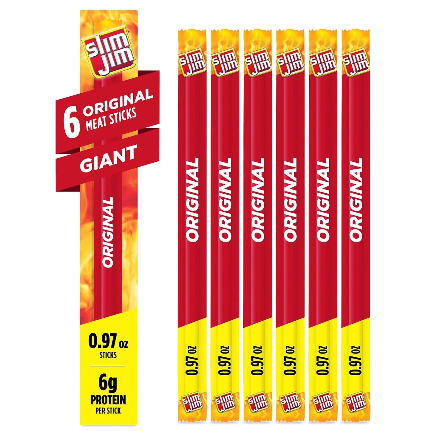 Slim-Jim-Giant-Smoked-Jerky-Sticks,-Original-Flavor,-0.97-oz.,-6-ct------973