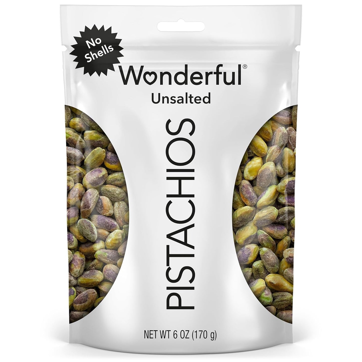 Wonderful-Pistachios-No-Shells,-Unsalted-Nuts,-6-Ounce-Resealable-Bag,-Protein-Snacks,-Free,-Snack-2306