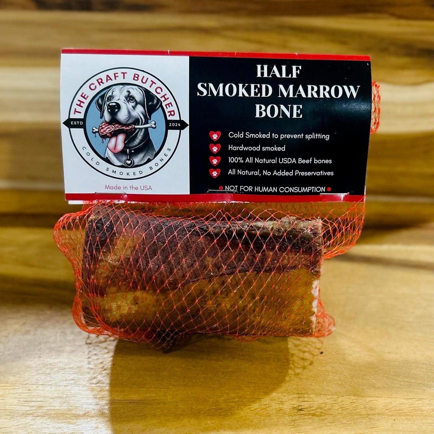 Half-Smoked-Marrow-Bone-for-Dogs,-Cold-Smoked,-358