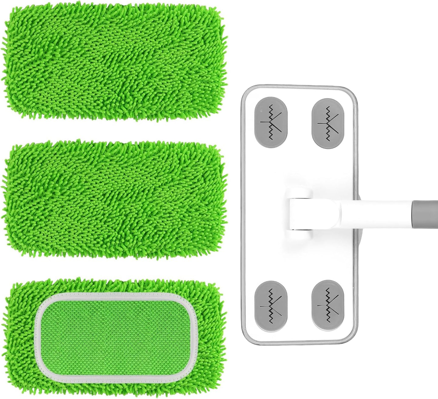 Reusable-Microfiber-Floor-Mop-System,-Wet-&-Dry-Sweeper-Kit,-Includes-1-Sweeper-Handle,-3-330