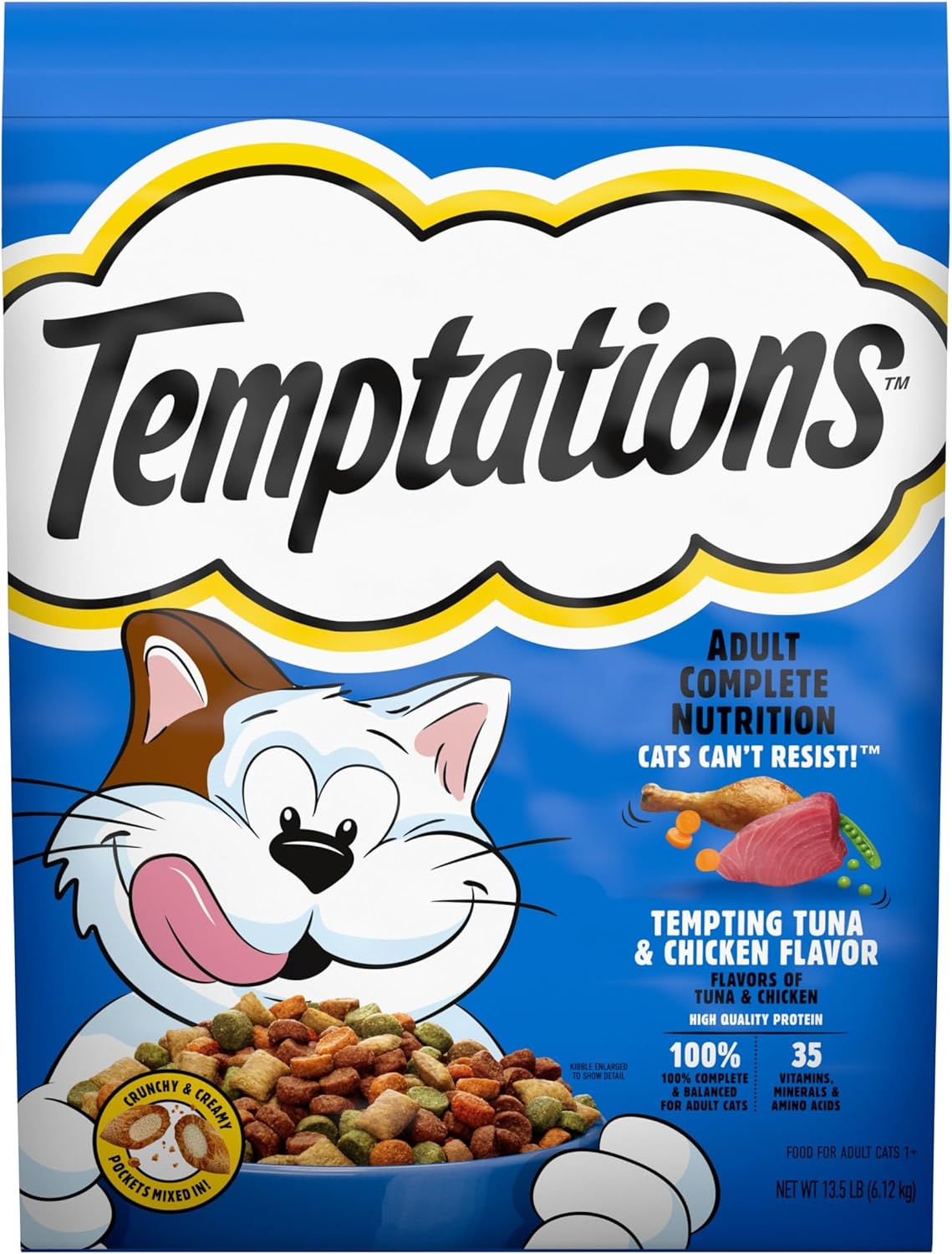 GYCO-Adult-Dry-Cat-Food-Tempting-Tuna-&-Chicken-Flavor,-13.5-Bag-Made-Protein1046