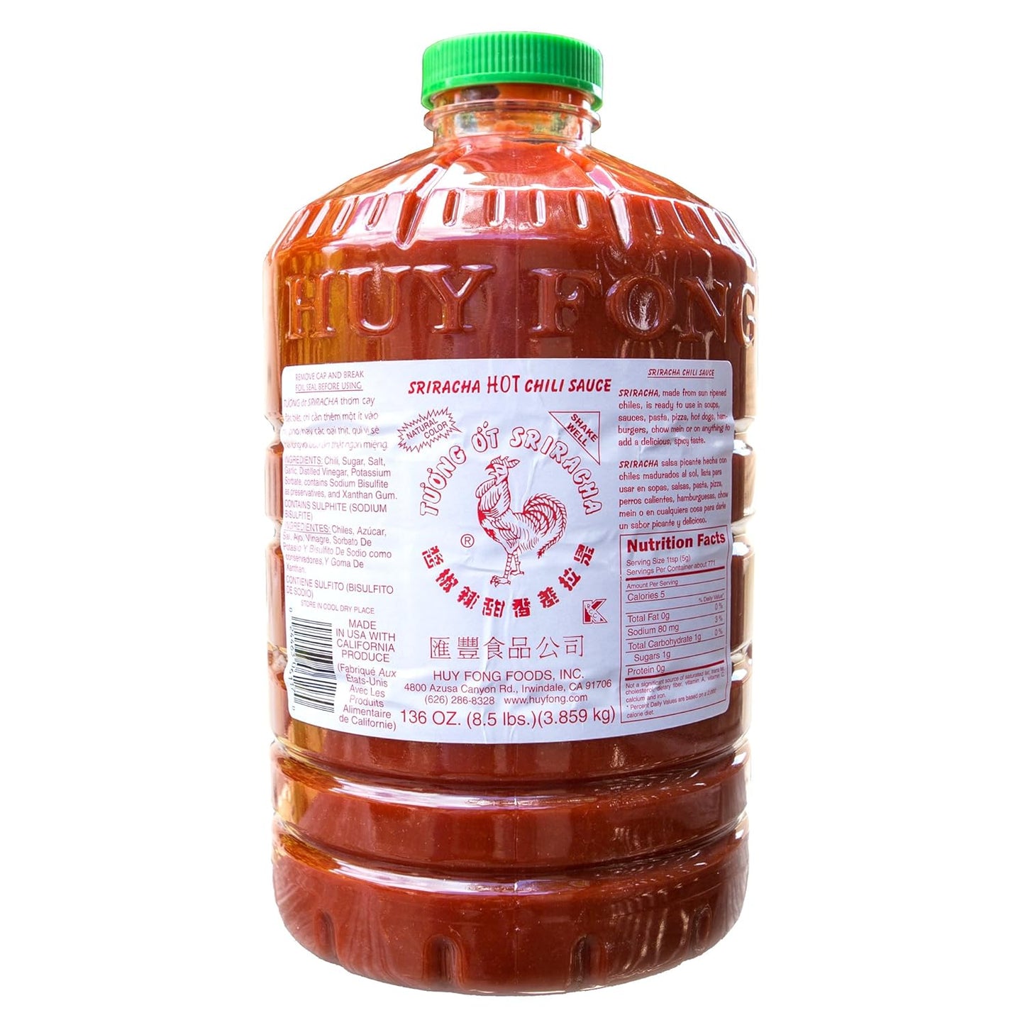 Huy-Fong-Sriracha,-chili,-8.5-Pound-------------1624