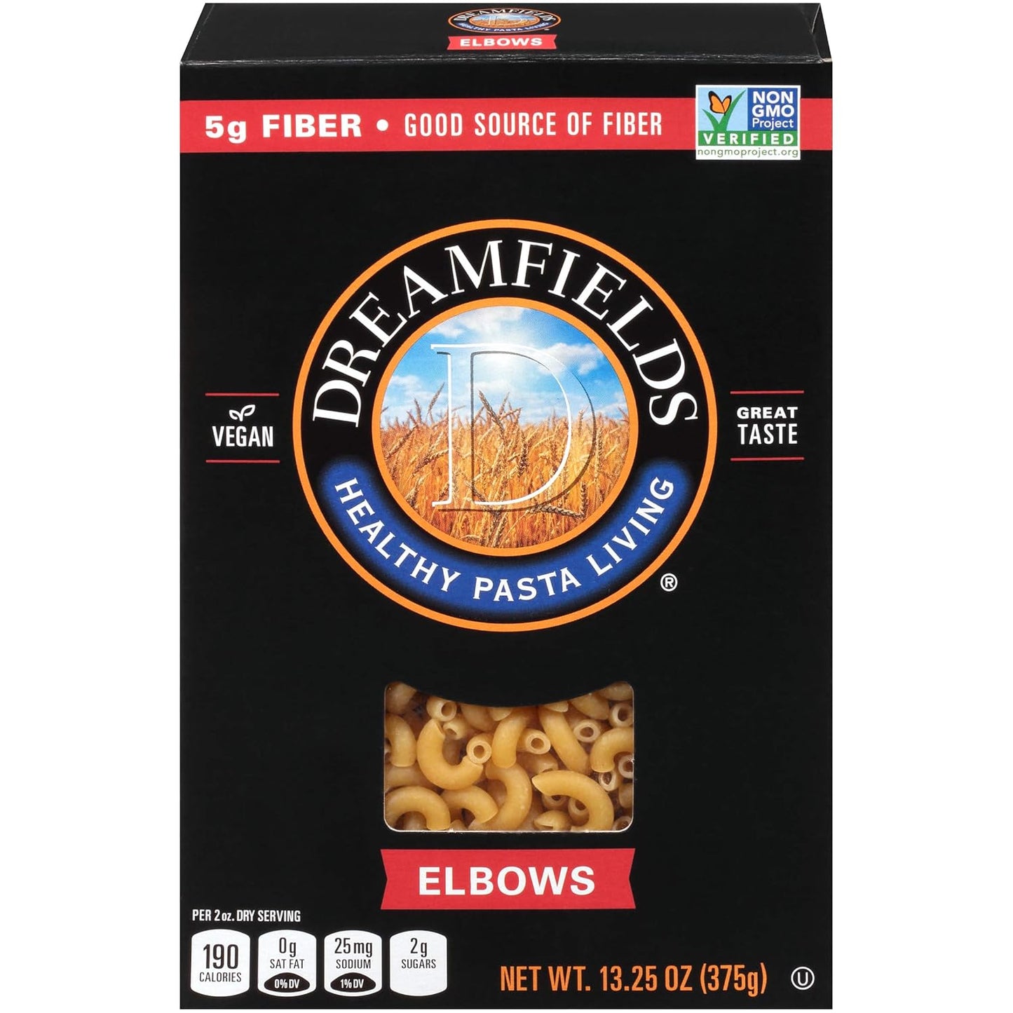Dreamfields-Healthy-Pasta-Living-Elbows,-13.25-Ounce-Boxes-(Pack-1845