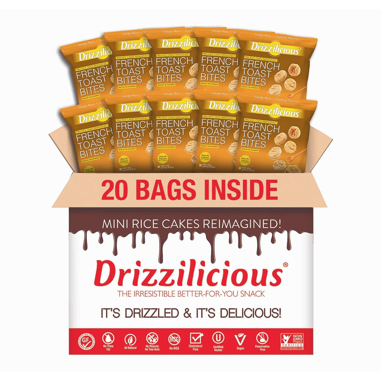 Drizzilicious-Mini-Flavored-Rice-Cakes-French-Toast---Rice-Crisps,-Healthy--Snack-for-Adults-Kids,-1095