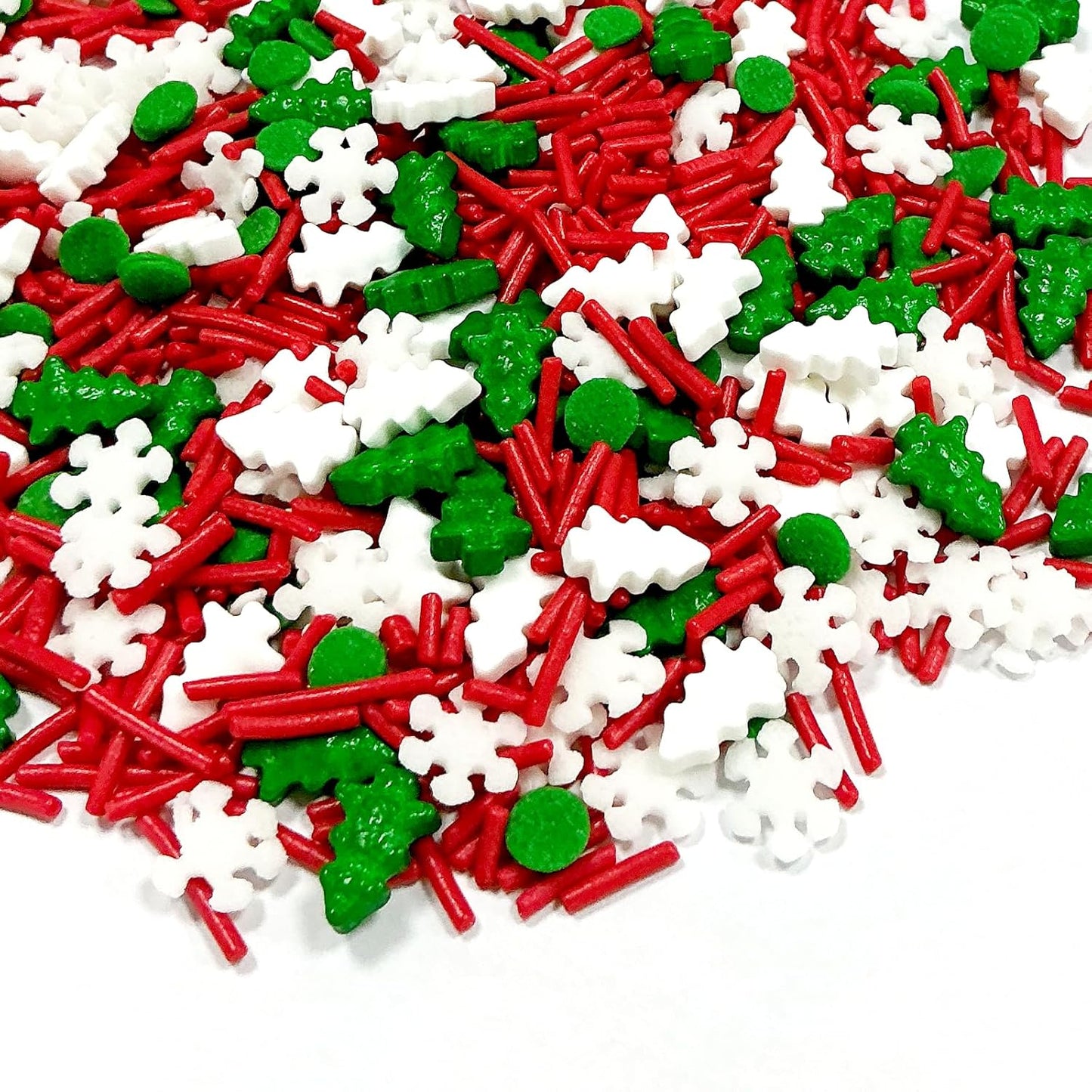 Homipooty-Christmas-Tree-Sprinkles-for-Cake-Decorating-100g/3.5oz-Mix-of-Red-and-Holiday-with-86
