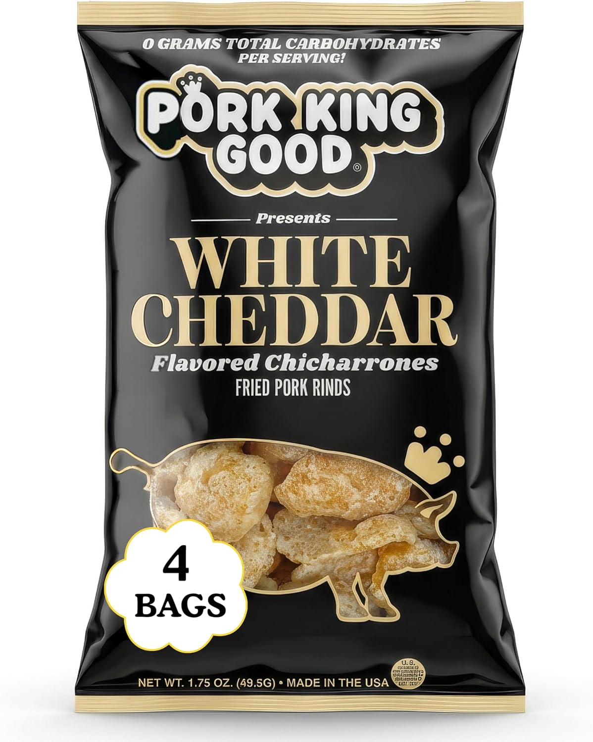 Pork-King-Good-Pork-Rinds-(Chicharrones),-White-Cheddar,-4-Pack-------825