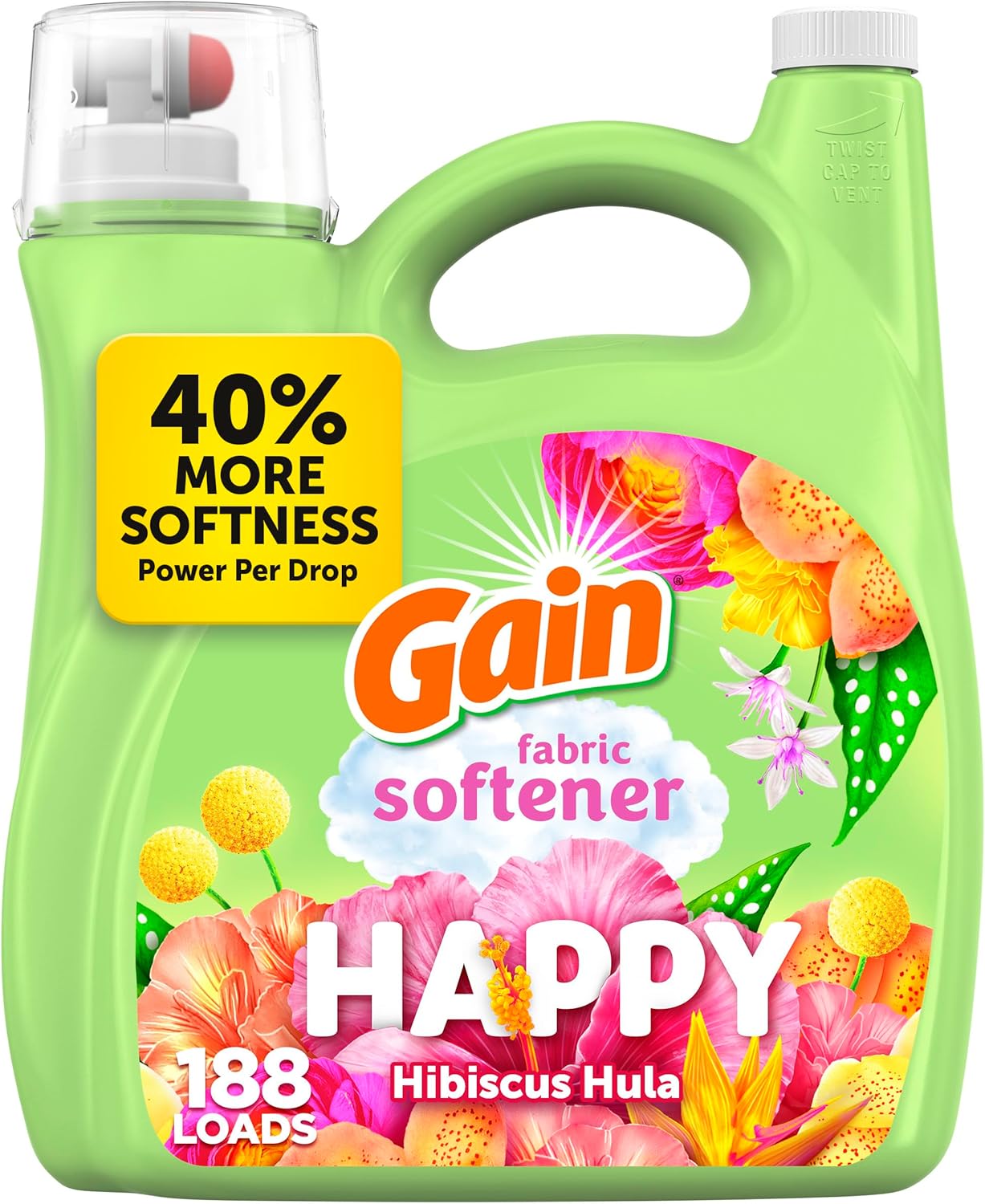 Gain-Liquid-Fabric-Softener-(Fabric-Conditioner),-Happy,-127-fl-oz,-3720