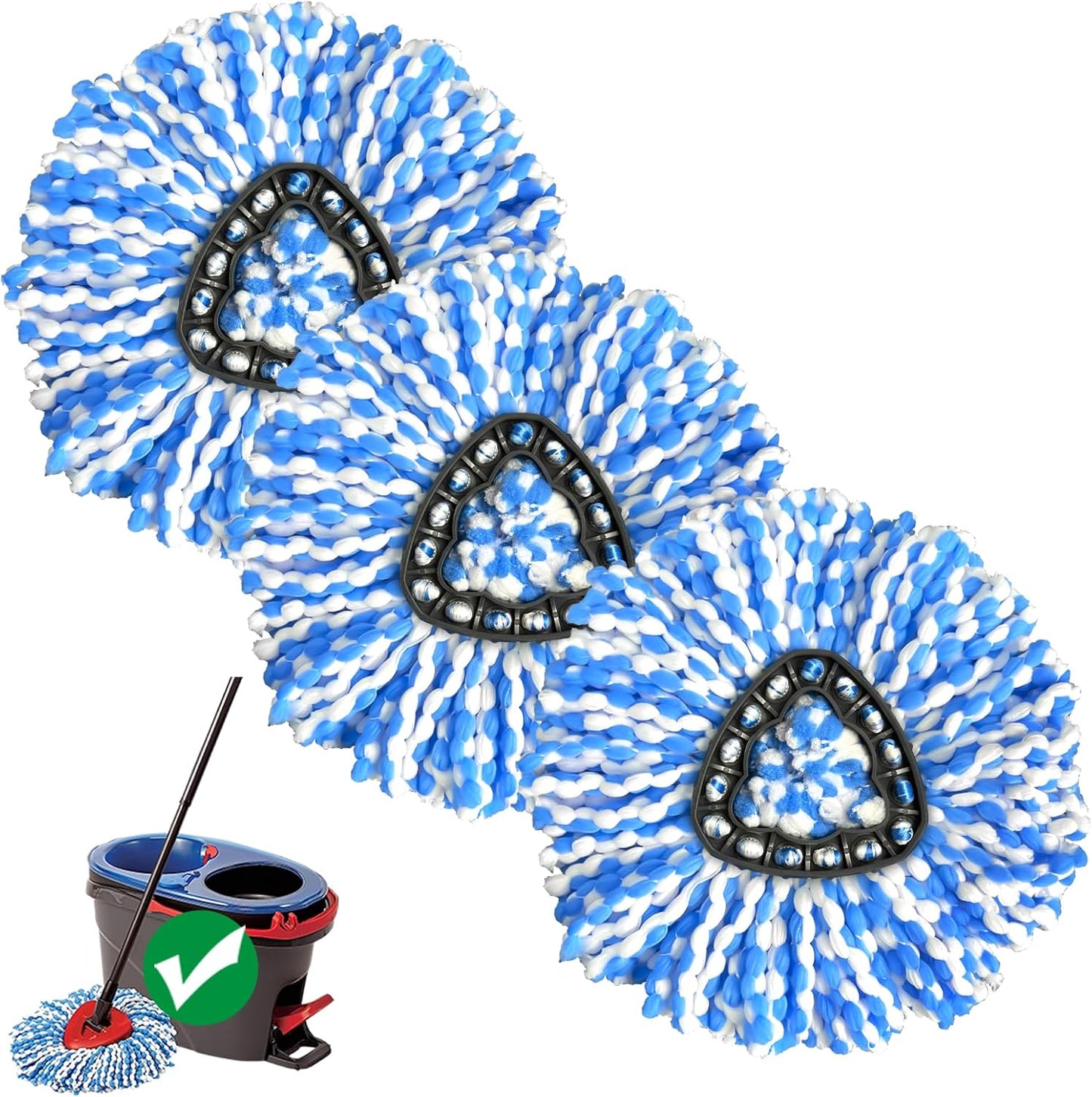 2-Tank-Spin-Mop-Replacement-Head,-3-Pack-Mop-Head-Replacement,-Microfiber,-Machine-Washable,-Easy-to-1672