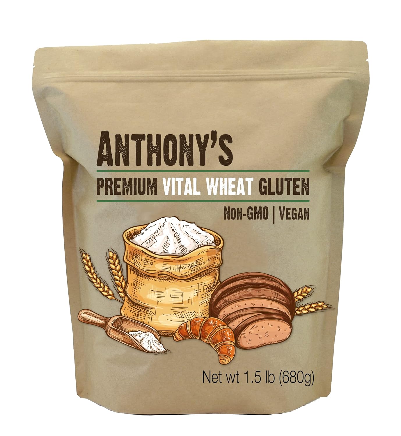 Anthony's-Vital-Gluten-de-trigo,-1.5-libras,-harina-rica-proteínas,-921