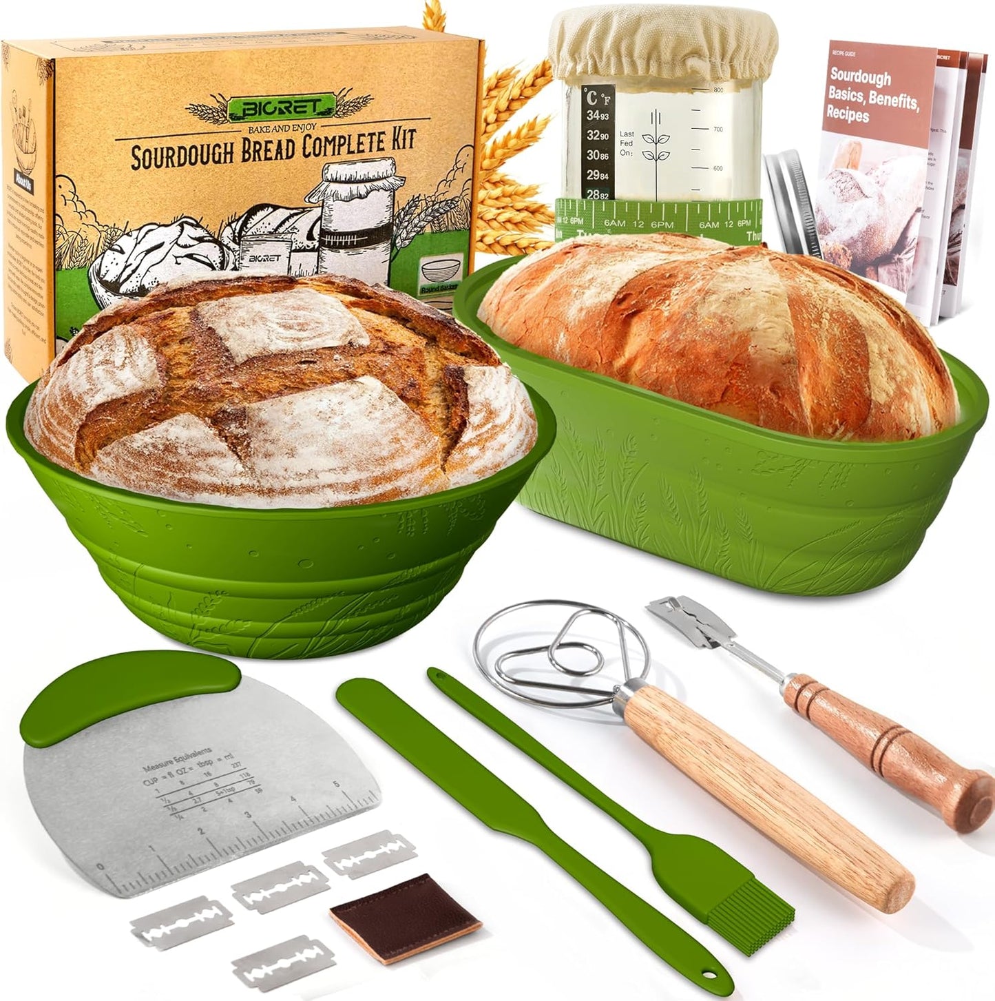 Sourdough-Bread-Baking-Supplies-34-OZ-Sourdough-starter-kit-with-2-Bread-Basket-Green-1844