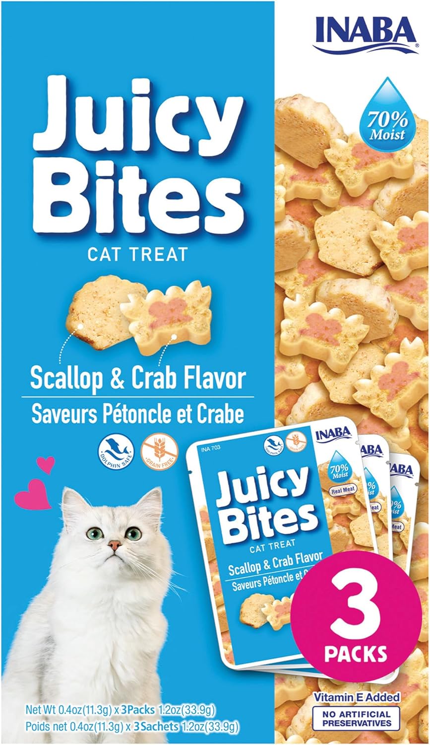 Juicy-Bites-Grain-Free,-Soft/Moist/Chewy-Cat-Treats,-0.4-oz-Pack,-3