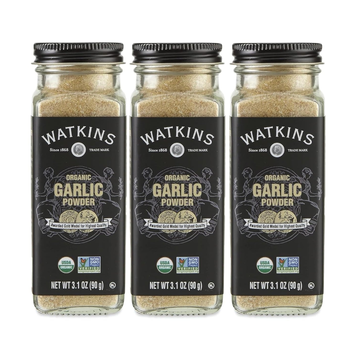 Watkins-Gourmet-Organic-Spice-Jar,-Garlic-Powder,-3.1-Ounce-Jar,-3-Count-577