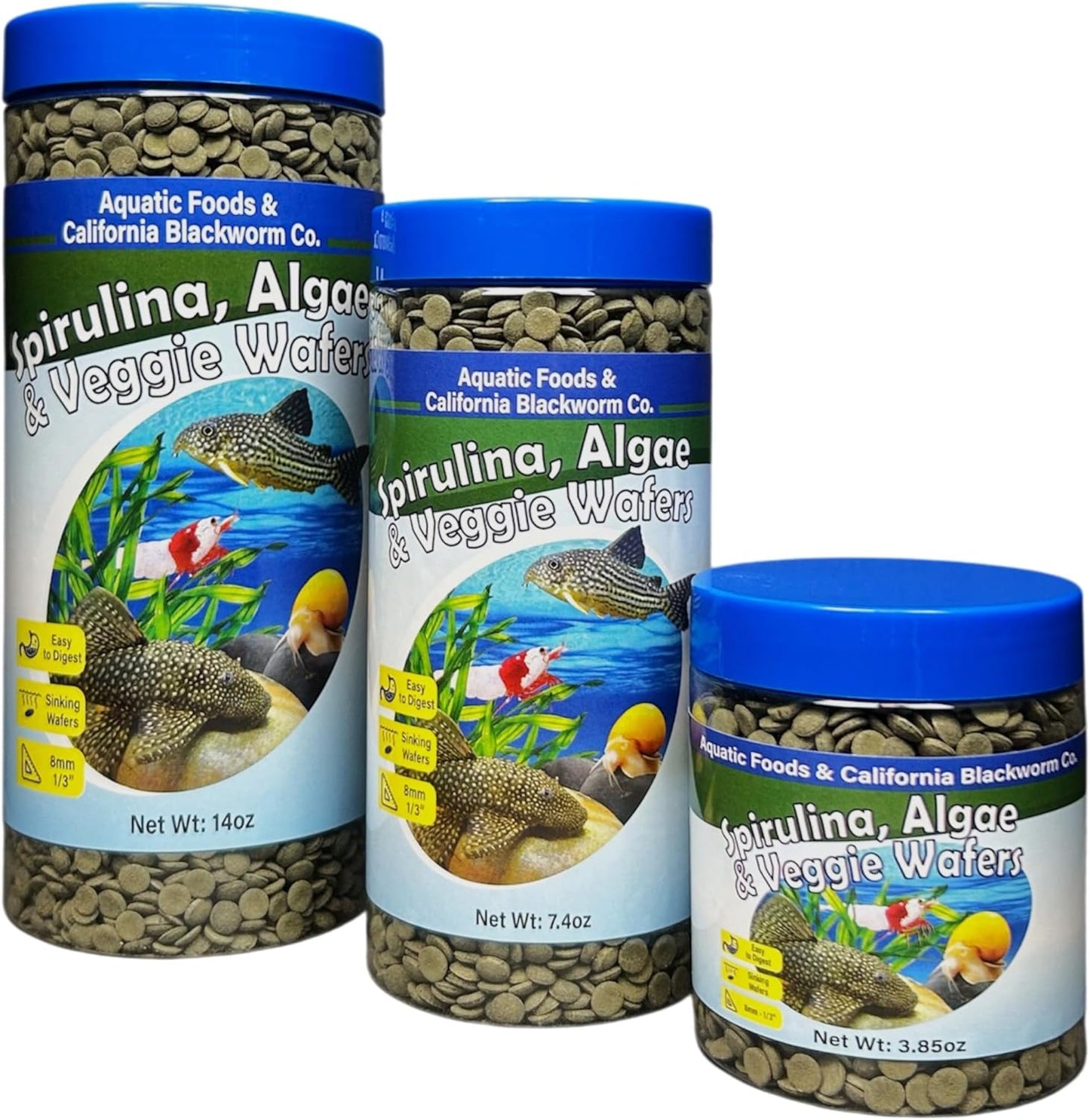 Aquatic-Foods-Inc.-8mm---1/3"-Small-Sinking-Wafers-of-Spirulina,-for-Fish,-Catfish,175