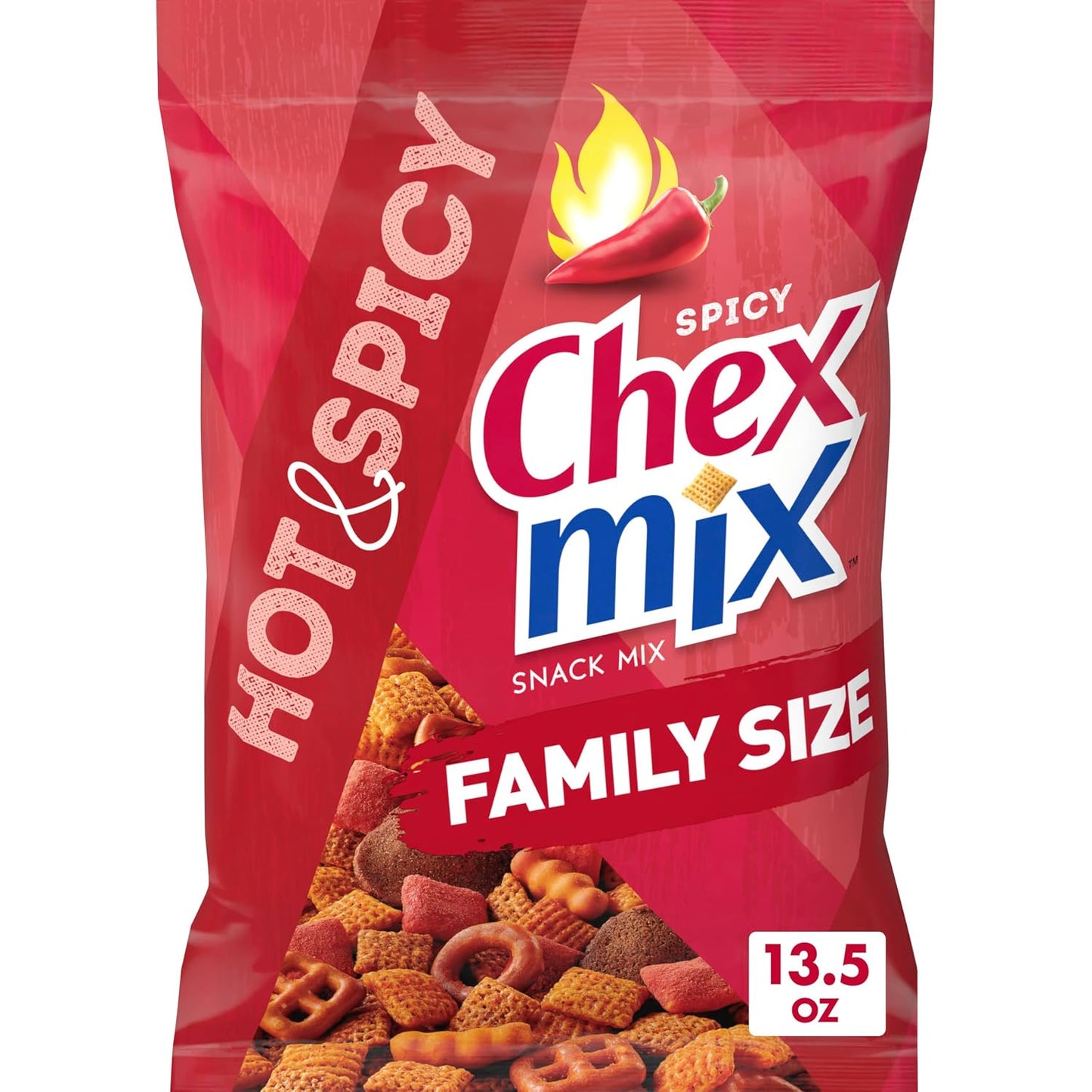 Chex-Mix-Hot-&-Spicy-Snack-Mix,-Savory-Snack-Bag,-Family--Size,-13.5-oz-Corn-1891