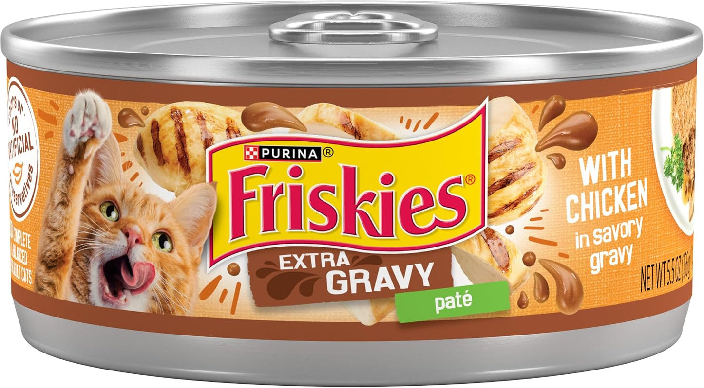 Purina-Friskies-Gravy-Pate,-Wet-Cat-Food-Extra-Gravy-Pate-With-Chicken-in-1909