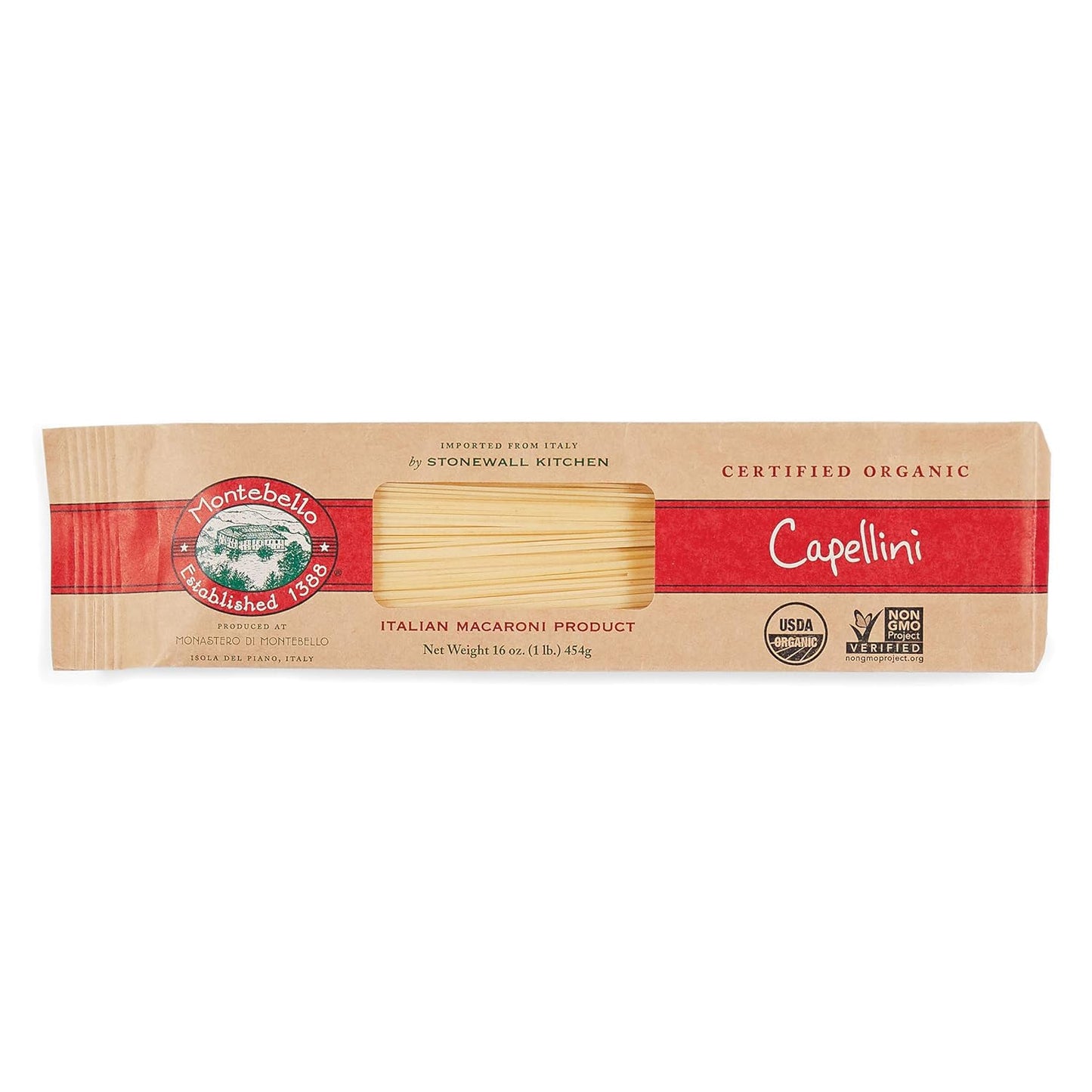 Montebello-Organic-Capellini,-1-lb-------402