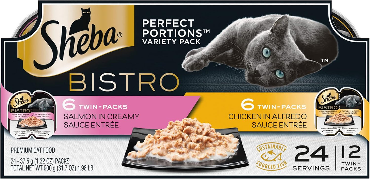 Sheba-Perfect-PORTIONS-Bistro-Wet-Cat-Food-Trays-(12-Count,-24-Chicken-Alfredo-and902