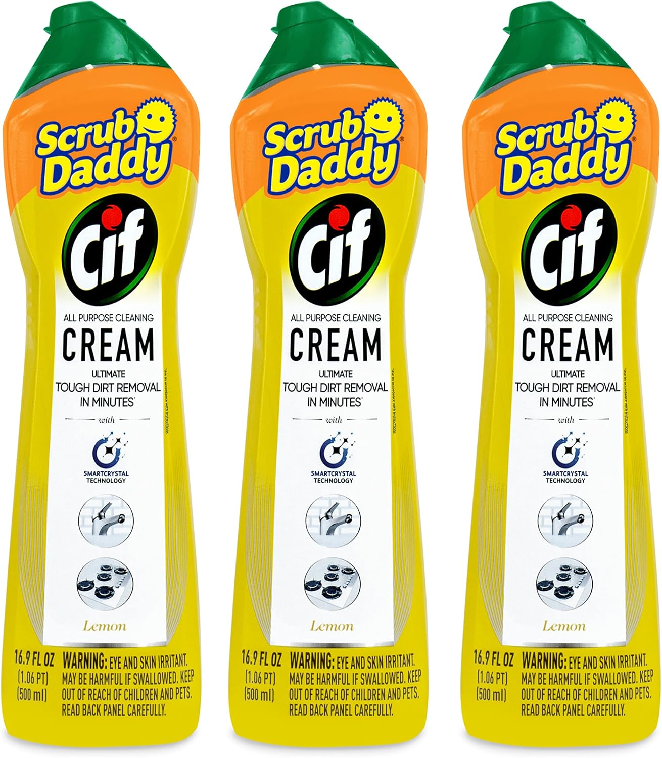 Scrub-Daddy-Cif-Cream-All-Purpose-Cleaner,-Lemon---Multi-Surface-Household-Cleaning-Cream-for-393