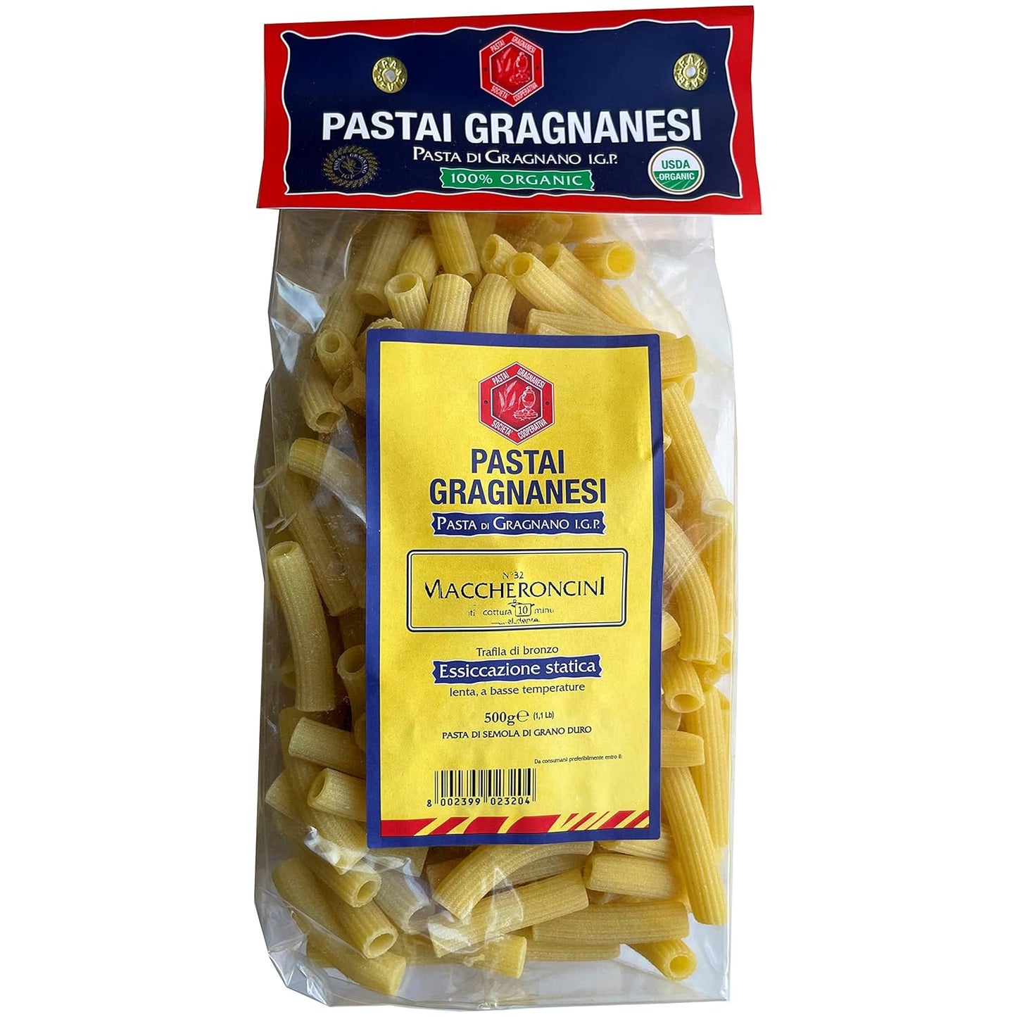 Maccheroncini-Organic-Italian-Pasta-di-Gragnano-I.G.P.-|-454