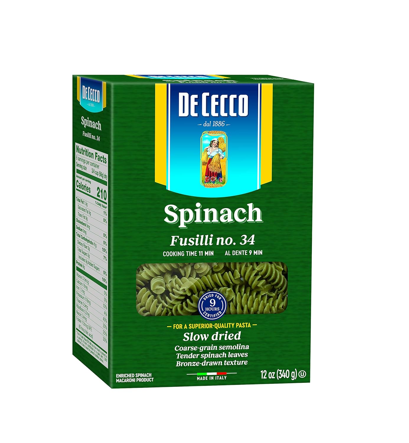 De-Cecco-Spinach-Pasta,-Fusilli-No.34,-12-Ounce-----647